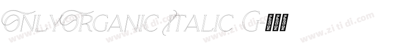 OnlyOrganic Italic G字体转换